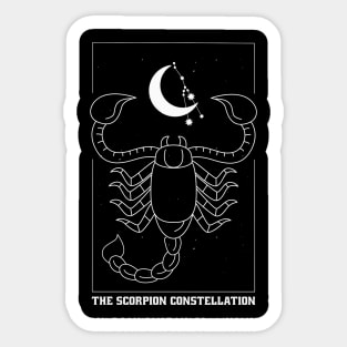 Scorpion constellation Sticker